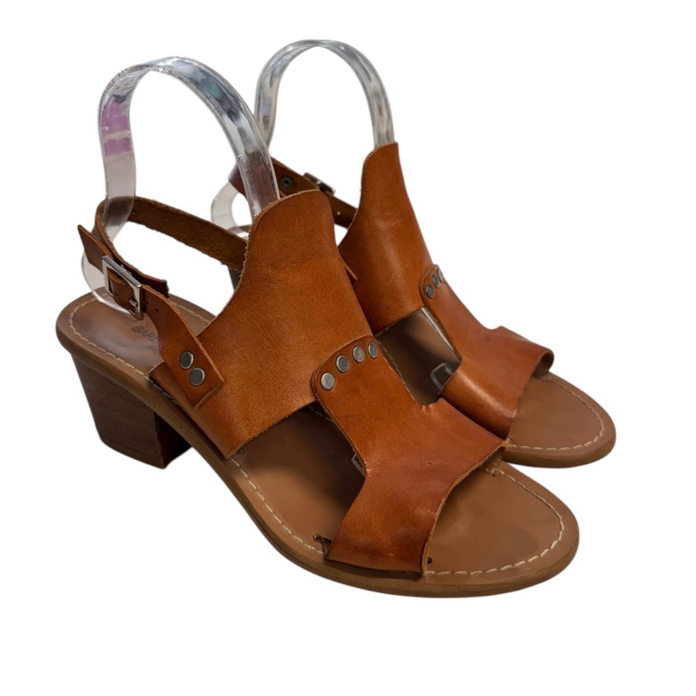 Barbara Barbieri Carmel Saddle Leather Women's Sandals Size 7